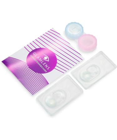 Buy GlamLens Sea Blue Colored Contact Lenses - Monthly Soft Silicone Hydrogel Without Prescription | 1 Pair with Case - Buy Online on GoSupps.com