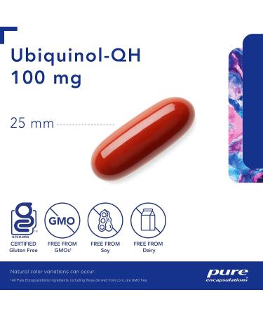 Pure Encapsulations Ubiquinol-QH 100 mg | Form of CoQ10 Supports Heart Health* | 60 Capsules - Buy Online on GoSupps.com