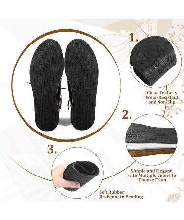 Blosssound Shoe Sole Repair - 3 Pairs Non-Slip Rubber Soles for DIY Shoe Replacement - Durable Anti-Slip Pads for Men & Women - Buy Online on GoSupps.com