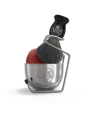 Luxury Shaving Brush Set for Men - Badger Hair Brush, Shaving Soap, Stainless Steel Bowl, Safety Stand - Buy Online on GoSupps.com