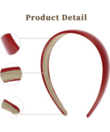 VOCOSTE Red Headbands for Women Leather Head Bands for Women's Hair - Buy Online on GoSupps.com