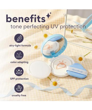dearcloud Dear Sun Perfecting SPF Cushion Color Adapting Sunscreen Korean Sunscreen SPF 50+ (.53 oz) - Buy Online on GoSupps.com
