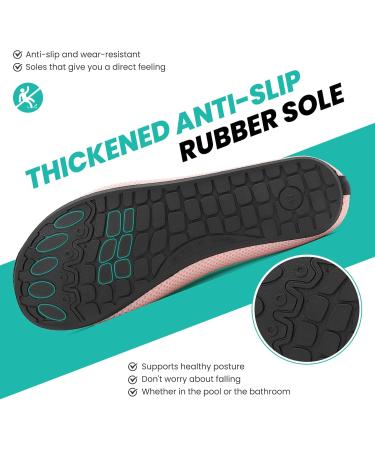 Ruomu Fast Drying Bathing Shoes for Women & Men | Slipproof Aqua Shoes | Lightweight Beach & Surf Footwear | Size 38 EU - Pink - Buy Online on GoSupps.com