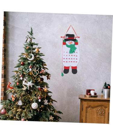 Cabilock Christmas Advent Calendar 2pcs Calendar Christmas Tree Hanging Ornament Christmas Countdown 3d Accessories - Buy Online on GoSupps.com