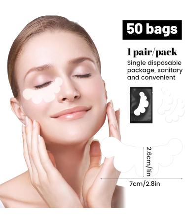 Focenat 50 PCS Under Eye Patches Eye Pads for Lash Extensions Eyelash Extension Pads Under Eye Gel Pads for Lash Extensions Supplies (Black) - Buy Online on GoSupps.com