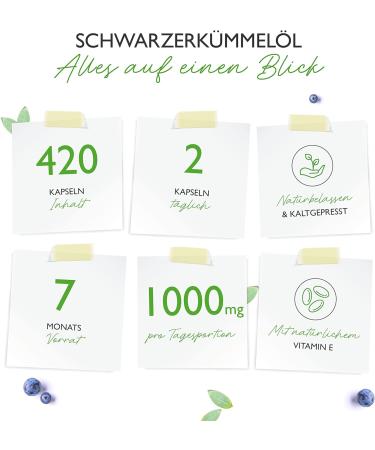 Vit4ever Black Cumin Oil - 420 Capsules | 1000mg Cold-Pressed Egyptian Extract | Natural & Lab-Tested for Optimal Health - Buy Online on GoSupps.com