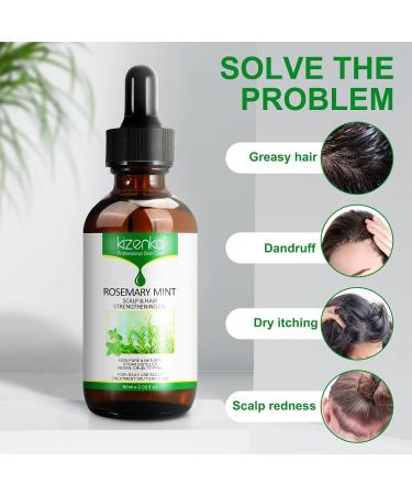 Rosemary-Mint Oil Hair Growth | Strengthening Scalp Oil | 60 ml for Blood Circulation & Regrowth - Buy Online on GoSupps.com