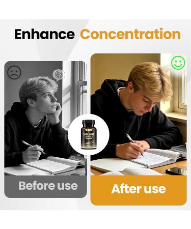 Himalayan Shilajit Supplement for Men and Women - Pure Shilajit Supplements Rich in Sea Moss Ashwagandha Black Seed Oil - Natural Gold Organic Shilajit Fulvic Acid Capsules 60 Count - Buy Online on GoSupps.com