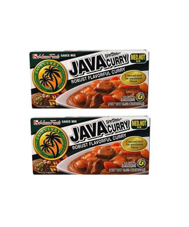 House Foods Java Curry Medium Hot 6.52oz, 2 Pack Java Curry (Medium Hot) 6.52 Ounce (Pack of 2)
