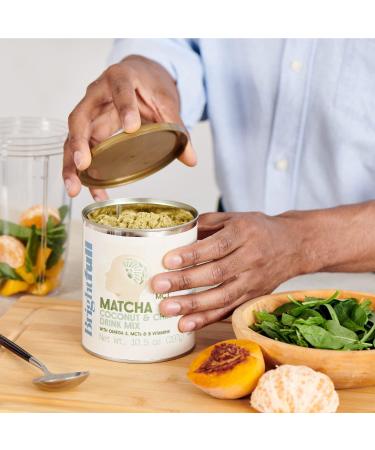 BRIGHTFULL Matcha Coconut & Chia Oil Nutrient Blend Drink Mix | Omega 3, MCTs, B Vitamins | Cognitive Function & Memory Support | 10.5oz Jar - Buy Online on GoSupps.com