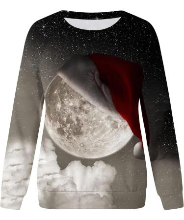 Women's White Christmas Cat Sweatshirt | Fleece Xmas Sweater | Christmas Sweaters for Women - Size XL - Buy Online on GoSupps.com