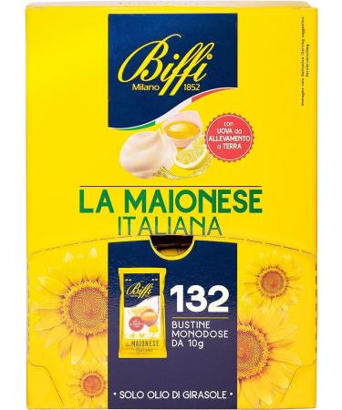  Italian Gourmet E.R. Biffi Pack of 132 sachets of Italian mayonnaise (132 sachets of 10g each) + 400g of Italian gourmet polpa - Buy Online on GoSupps.com