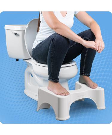 Squatty Potty 7 Inch White Toilet Stool - Original Bathroom Stool - Buy Online on GoSupps.com