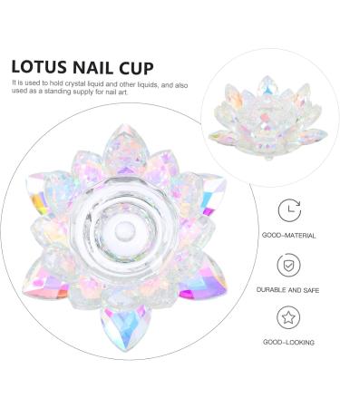 minkissy Nail Art Crystal Cup Nail Sticker Display Holder Manicure Display Holders Dappen Dish Jewelry Tools Mixing Cup Color Mix Pigment Nail Care Tools Crystal Nail Cup Storage Rack Glass - Buy Online on GoSupps.com