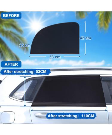 Trusiel UV Protection Sun Visor for Car - Universal Sun Shade for Kids Adults & Pets | Rear Window Sun Protection - Buy Online on GoSupps.com