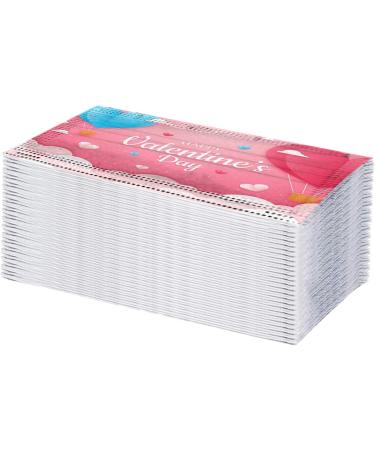 ZQP 50PCS Disposable Face_Mask for Adult Face Bandanas Love Happy Valentine's Day 3Ply Breathable Face Balaclava 50PCS 1117-159 - Buy Online on GoSupps.com
