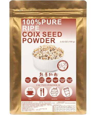 Plant Gift 100% Pure Coix Seed Powder 100G/3.25oz Job's Tears Non-GMO Powder No Filler No additives Natural Coix Seed Flour Best Flavor for Smoothie 2UK-PO0096 - Buy Online on GoSupps.com
