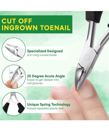 Ingrown Toenail Tools Kit - Stainless Steel Treatment & Corrector for Pain Relief | Pedicure Essentials - Buy Online on GoSupps.com