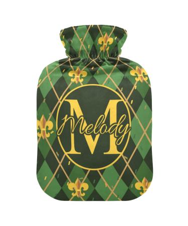 Individual hot water bottle with cover green hot hot water bottle with carnival personalized hot water bottles for pain relief individual hot water bag feet and bed warmers for women 1 l