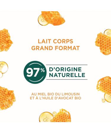 Natur Moi Repairing Body Lotion with Organic Limousin Honey and Avocado Oil - Nourishes and Repairs Extra Dry Skin - 97% Natural Origin - 500ml - Made in France - Buy Online on GoSupps.com