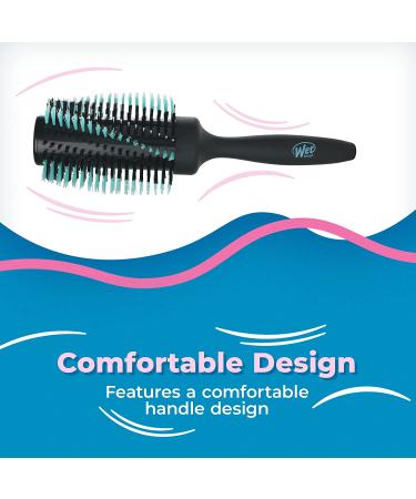 Wet Brush Smooth and Shine Round Brush - Ideal for Fine to Medium Hair - Effortless Blowouts with Minimal Breakage - Spiral Bristle Design for Smooth Styles - Buy Online on GoSupps.com