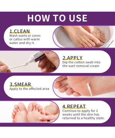 Wart Remover Cream 20g, Wart Removal Cream for Plantar Warts, Common Warts, Flat Warts - Buy Online on GoSupps.com