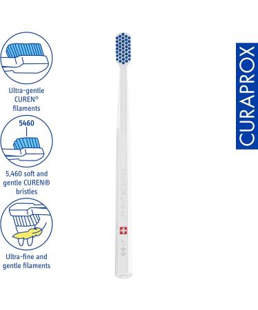 Buy Curaprox CS 5460 Ultra Soft Toothbrush & Enzycal Zero Fluoride Toothpaste 75ml - SLS & Menthol Free for Healthier Teeth - Buy Online on GoSupps.com