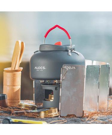 Alocs Camping Kettle - Premium Portable Tea & Coffee Pot for Outdoor Camping - Buy Online on GoSupps.com