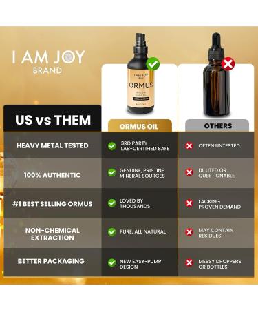 I Am Joy Ormus Gold Oil Monoatomic - Pineal Gland Decalcification, DNA Repair, Manifestation Boost - Platinum Iridium, Non Chemical Extraction - 4oz - Buy Online on GoSupps.com