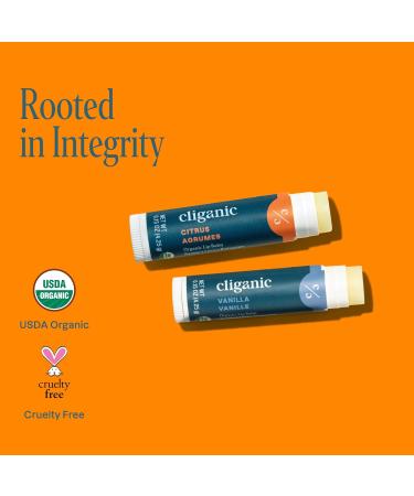 Cliganic Organic Lip Balm 2 pack - Orange Shake Orange Shake 1 Count (Pack of 2) - Buy Online on GoSupps.com