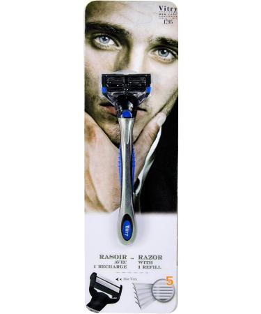 Vitry 5 Blade Razor - Precision Shaving 1 Piece | International Shipping Available - Buy Online on GoSupps.com