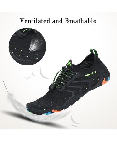 Pastaza Quick-Dry Water Shoes for Men & Women | Unisex Swimming Beach & Water Sports Footwear - Size 45 EU Black - Buy Online on GoSupps.com