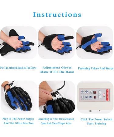 Rehabilitation Robot Gloves Hemiplegia Finger Rehabilitation Trainer Robot Gloves for Stroke Hemiplegia Hand Function Recovery Relief Finger Cramps Right Small - Buy Online on GoSupps.com