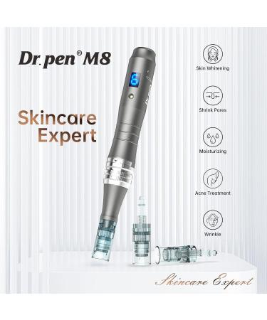 Dr.Pen M8 Microneedling Pen Wireless Micro Needling Devices Skin Care Tool Kit for Face Body Acne Scars Wrinkles with 5 pcs 16 pin + 5 pcs 36 pin 10 Replacement Cartridges - Buy Online on GoSupps.com