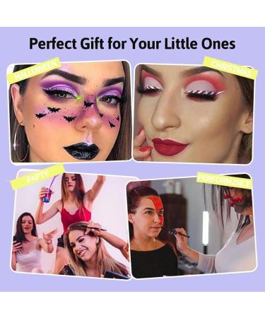  Geonoy Face Paint Palette | Body Paint Water-based stain-resistant and washable 12 grids with brush markers for theater women girls parties - Buy Online on GoSupps.com