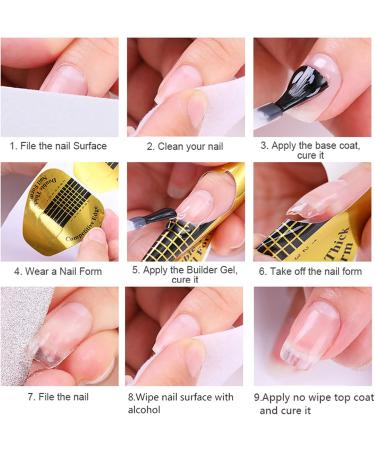 Gel Nail Polish - 8ml Builder Gel Clear Builder Nail Gel for Nails 5 In 1 UV Nail Polish Strengthener Extension Gel Base Gel Rhinestone False Nail Tips Glue Gel in a Bottle (8ml) - Buy Online on GoSupps.com