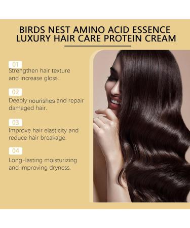 Luxury Nourishing Protein Cream with Amino Acids Keratin Treatment Hair Care Cream Repairs Damage Deep Conditioning Hair Mask (2 Pieces) - Buy Online on GoSupps.com