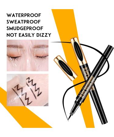 2-Pack Waterproof Magic Liquid Eyeliner - Long-Lasting, Sweatproof & Smudgeproof - Super Slim Gel Pen for Professional Eye Makeup - Buy Online on GoSupps.com