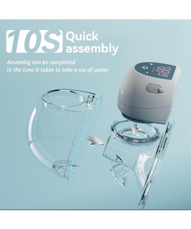 Kissbobo Revolutionary Electric Milk Pump - Portable 4 Modes & 12 Steps Optimal Comfort 21mm/24mm - Buy Now in White & Pink - Buy Online on GoSupps.com