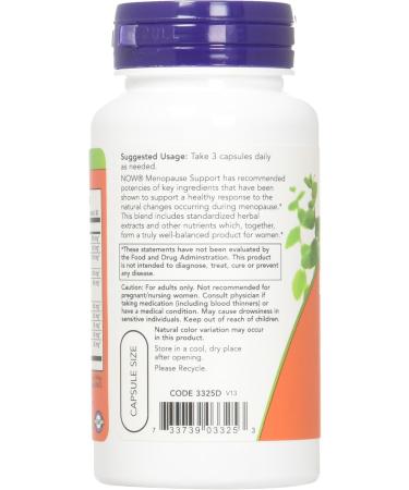 Now Supplements Menopause Support - Herbal Extract Blend 90 Veg Capsules (Pack of 2) - International Shipping Available - Buy Online on GoSupps.com