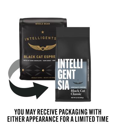 Intelligentsia Black Cat Espresso Whole Bean Coffee - 12oz Bag, Stone Fruit & Dark Chocolate Notes - Buy Online on GoSupps.com