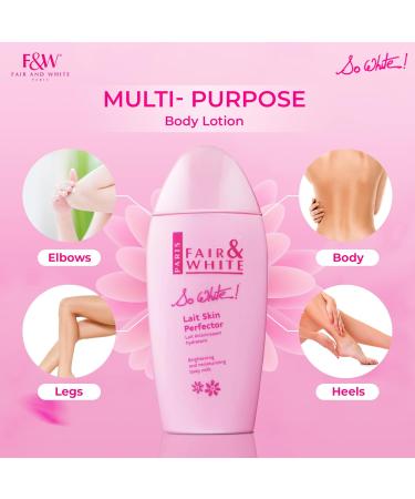 FAIR & WHITE So White Skin Brightening Lotion - 500 ml | Daily Moisturizing Body Lotion - International Shipping Available - Buy Online on GoSupps.com