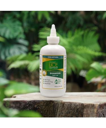 Lice Combat Shampoo - All-Natural Pesticide-Free Treatment with Tea Tree & Coconut Oil | Best Value for Lice Prevention | Great Smell - Buy Online on GoSupps.com