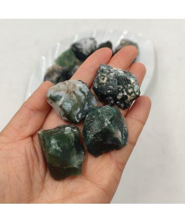 100g Bulk Natural Raw Moss Agate Rough Stone Quartz Crystals Rock Reiki Aquarium Home Room Decoration - (Color: Moss Agate Size: 100g Bulk (4-6pcs)) - Buy Online on GoSupps.com