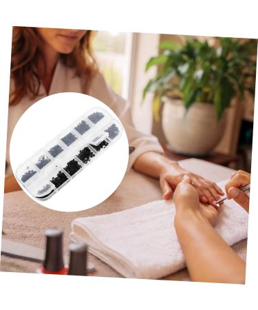 Ipetboom 1 Box Nail Jewelry Drill Nail Rhinestones Manicure Tools Sticker for Nail Ab Diamonds for Nails Rhinestones Nail Coloring Dyeing Nail Gemstones Love Plastic Nail Stickers 13X5X1cm Black - Buy Online on GoSupps.com