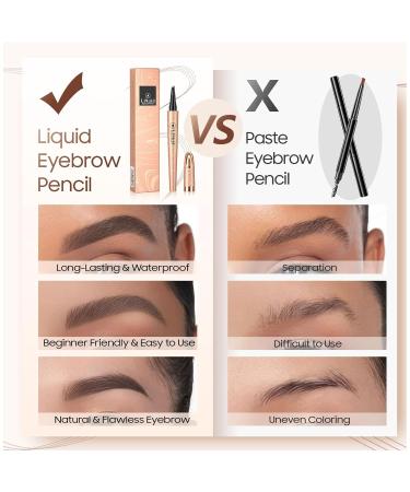 Eyebrow Microblading Pen - Waterproof Long-Lasting Gray Brow Pencil with Micro-Fork Tip for Natural Look - Buy Online on GoSupps.com