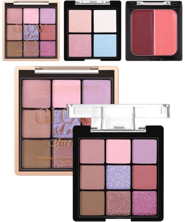 ETUCYNG Makeup Palette Makeup Eyeshadow Palette Blush Highlighter Cosmetics Satin Effects and Mattes for Mature Skin Evenings Travel 01 - Buy Online on GoSupps.com