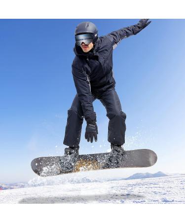 FREE SOLDIER Men's Insulated Waterproof Snow Bibs Ski Overalls Large/32 Inseam - Classic Gray - Buy Online on GoSupps.com