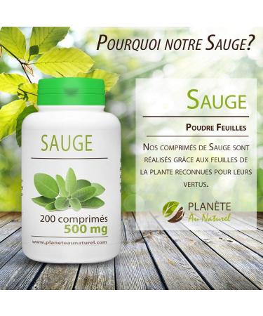 Sage - 500 mg - 200 tablets - Buy Online on GoSupps.com