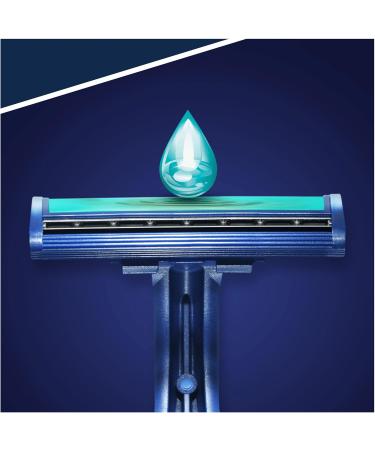 Gillette Blue II Plus Disposable Blades for Men - 20 Pack | International Shipping Available - Buy Online on GoSupps.com